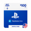 Tarjeta Digital Playstation Gift Card 100 usd PSN Store Región USA Sony
